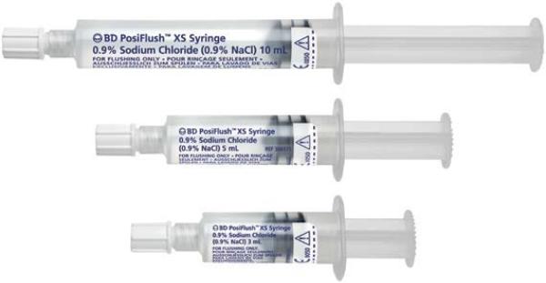 BD PosiFlush XS Seringues préremplies NaCl 0.9% (30x5ml)