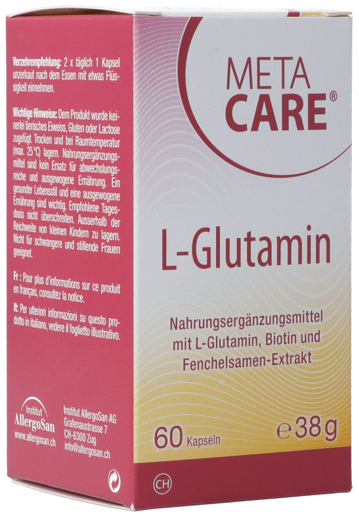 META CARE L-Glutamin Kapseln (60 Stk)