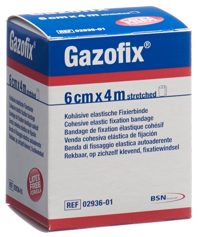 Gazofix kohäsive Fixierbinde 6cmx4m hautfarben latexfrei (1 Stk)