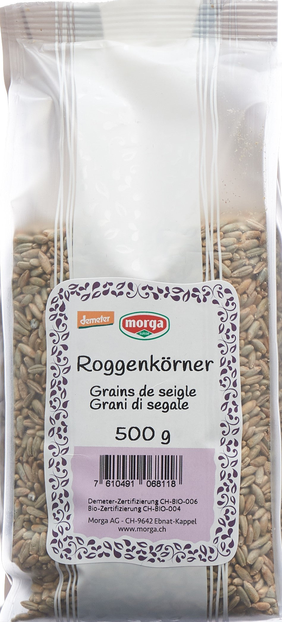 morga Roggenkörner Demeter (500g)