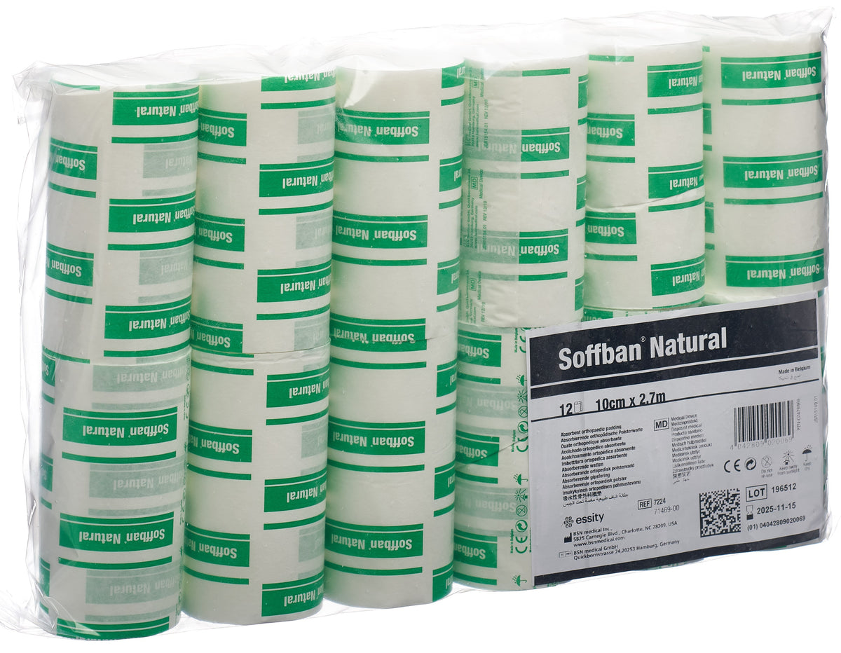 Soffban Natural Polsterbinde 10cmx2.7m (12 Stk)