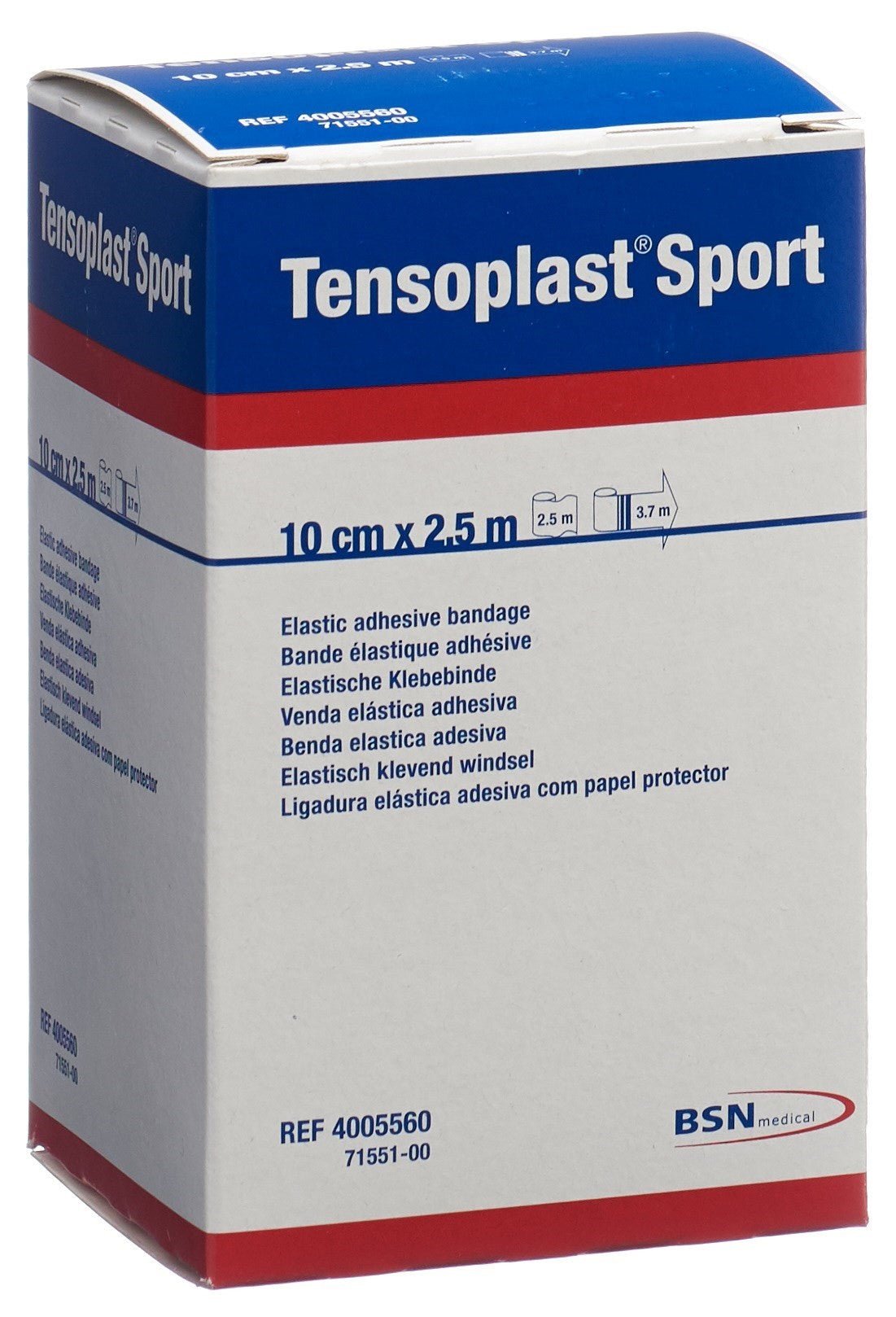 Tensoplast Sport Elastisches Tape 10cmx2.5m (1 Stk)