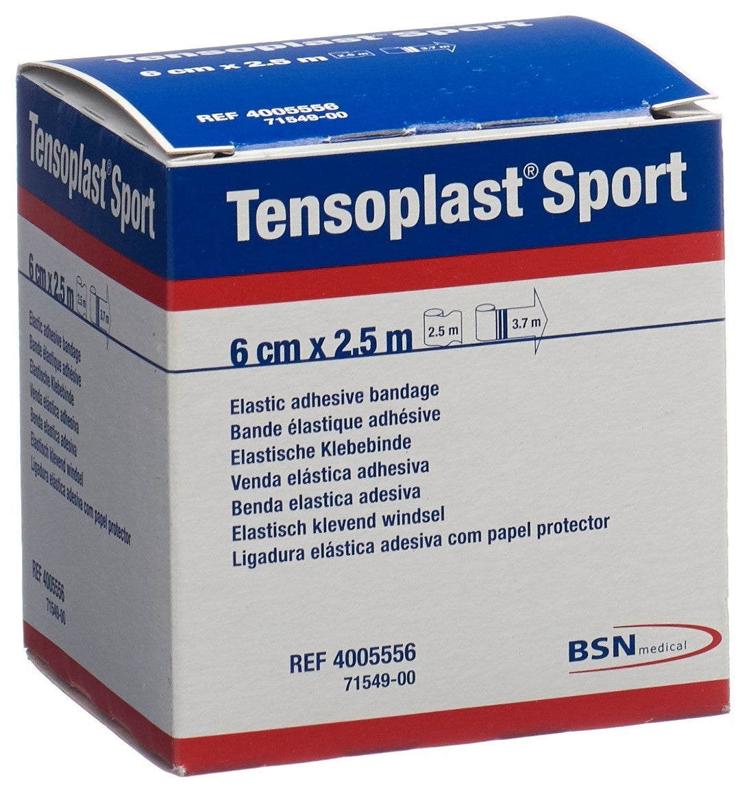 Tensoplast Sport Elastisches Tape 6cmx2.5m (1 Stk)