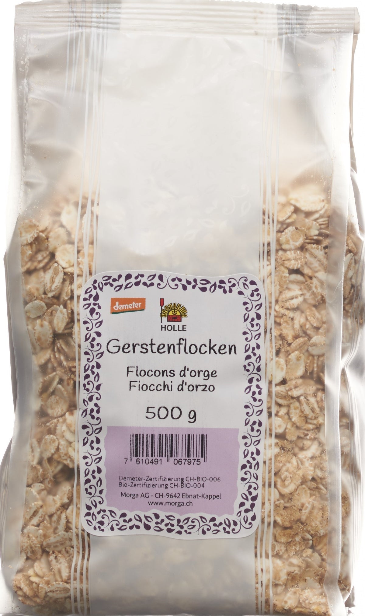 morga Gerstenflocken Demeter (500g)