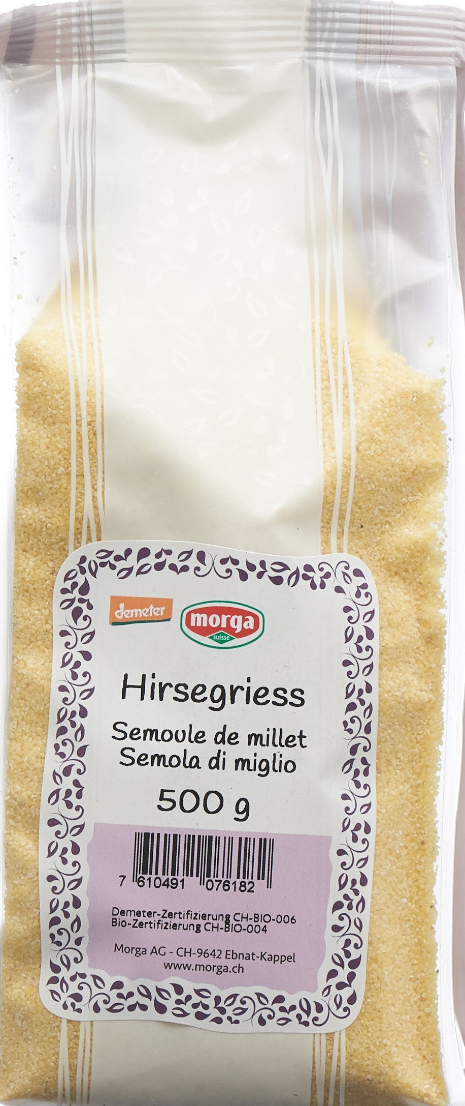 morga Hirsegriess Bio Demeter (500g)