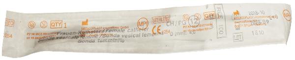 Qualimed Sonde vésicale femme CH12, 18cm, PVC stérile (1 pce)