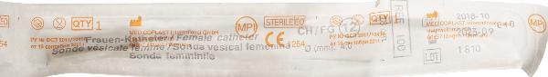 Qualimed Sonde vésicale femme CH12, 18cm, PVC stérile (1 pce)