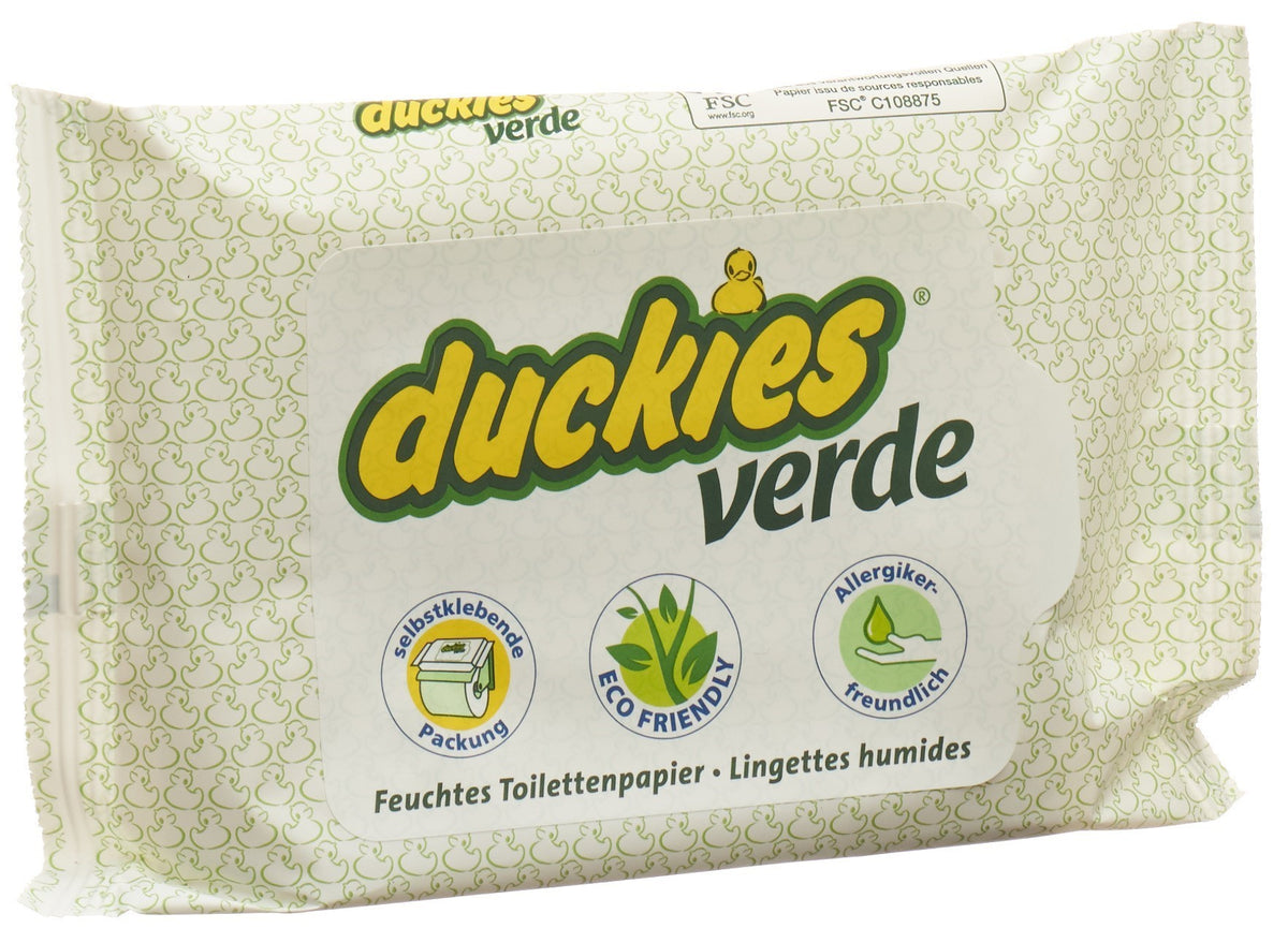 duckies verde feuchtes WC-Papier (30 Stk)