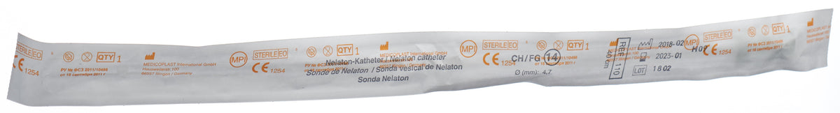 Qualimed Nelaton Catheter CH14 40cm PVC