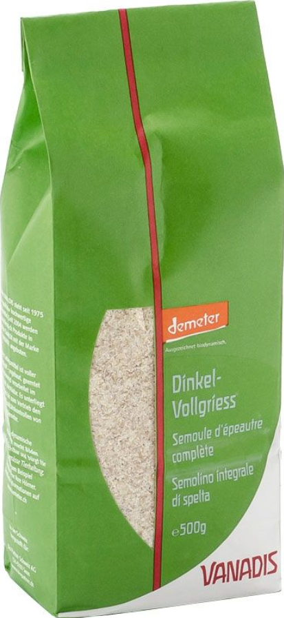 VANADIS Dinkel-Vollgriess (500g)