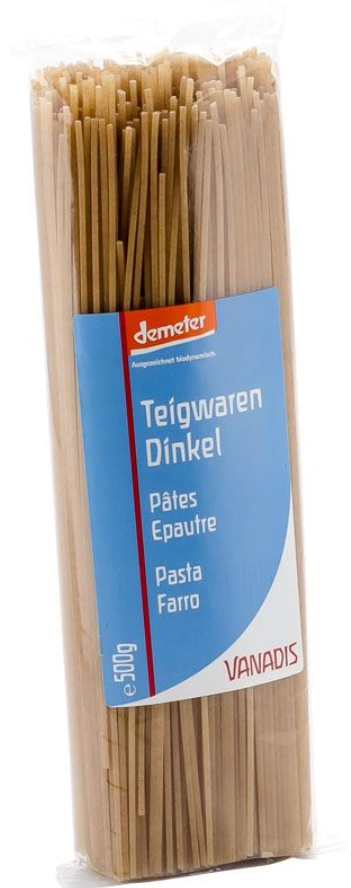 VANADIS Teigwaren Dinkel (500g)