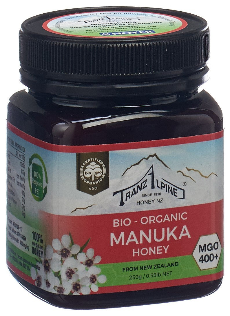 TRANZALPINE Manukahonig MGO 400+ Bio (250g)