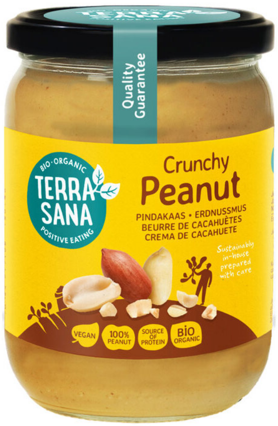 TERRASANA Erdnussmus Crunchy Bio (500g)