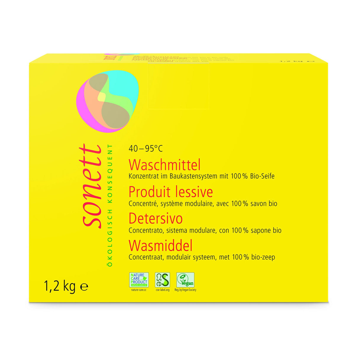 sonett Waschmittel 40° 60° 95°C Pulver (10kg)