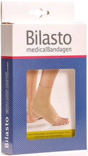 Bilasto Fussgelenkbandage Ferse geschlossen beige S (1 Stk)