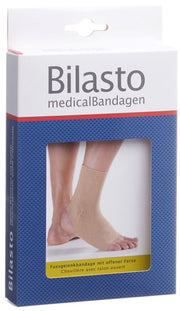 Bilasto Fussgelenkbandage Ferse offen beige S (1 Stk)