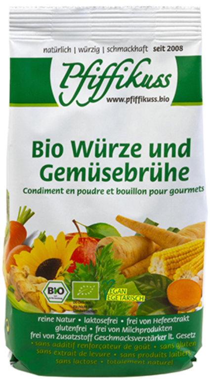 Pfiffikuss Bio Würze und Gemüsebrühe (450g)
