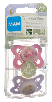 MAM Night Nuggi Pure Kautschuk 0-6m (2 Stk)