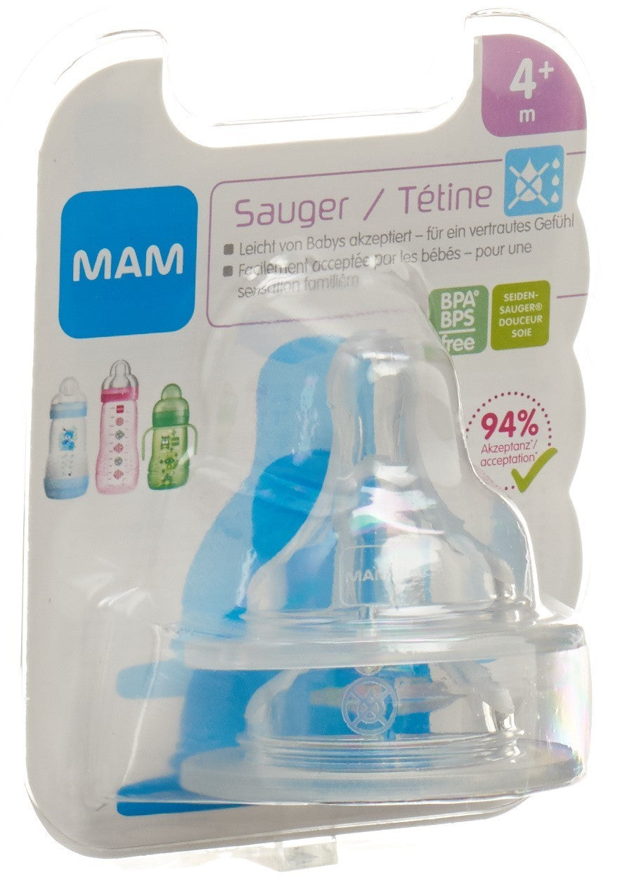MAM Sauger tropffrei 4+m (2 Stk)