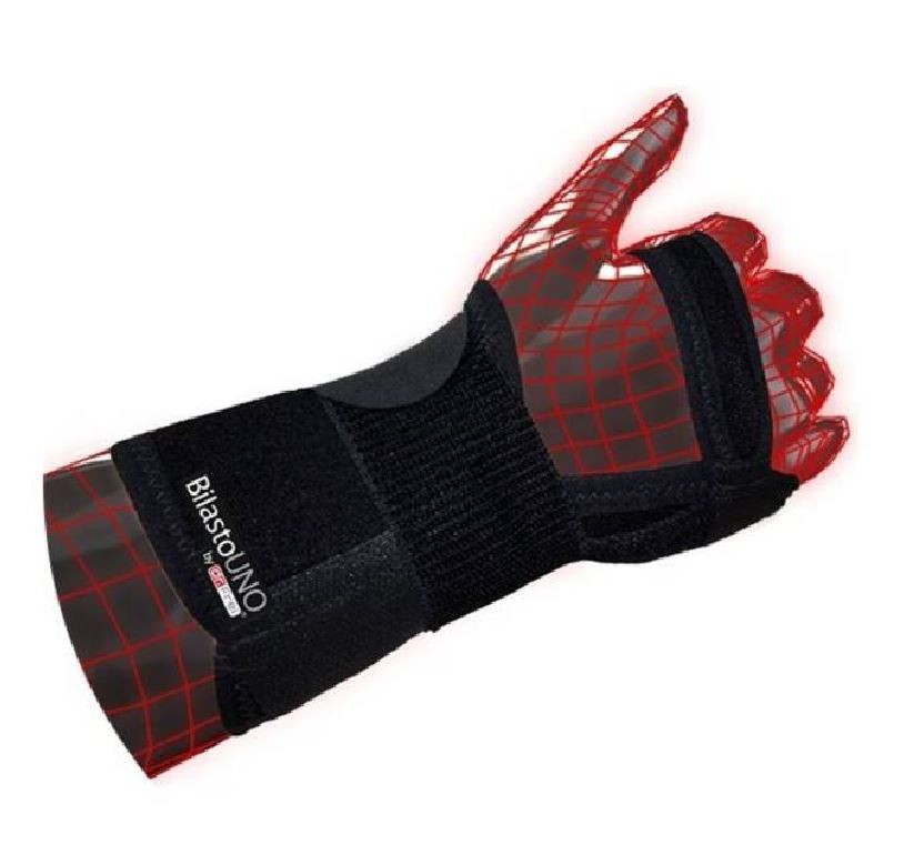 Bilasto Uno Handgelenkschiene rechts mit Stütze und Velcro S-XL (1 Stk)