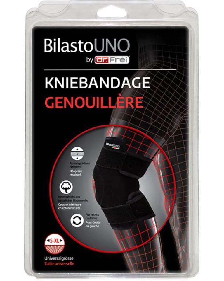 Bilasto Uno Kniebandage mit Velcro S-XL (1 Stk)