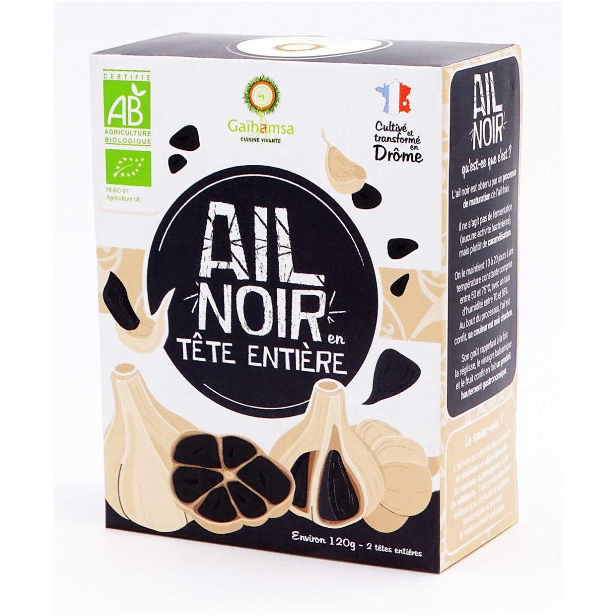 Gaïhamsa Schwarzer Knoblauch Bio 2 Knollen (2x120g)