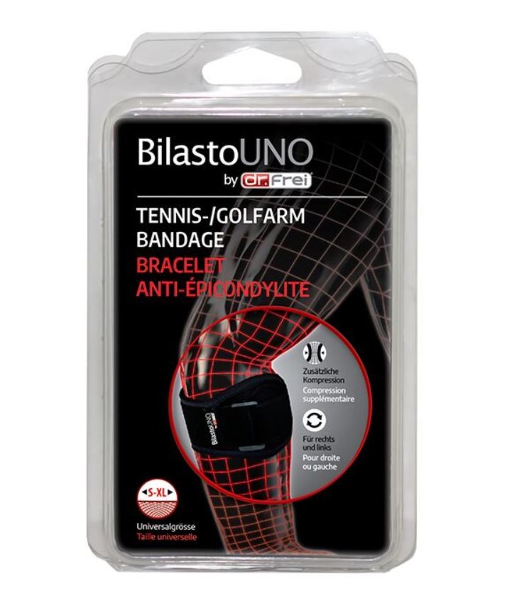 Bilasto Uno Tennis-Golfarm-Bandage mit Velcro S-XL (1 Stk)