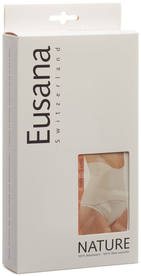 Eusana Nierenwärmer anatomisch L ivoire 100% Seide (1 Stk)