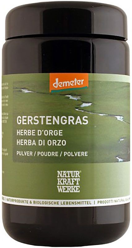 NATURKRAFTWERKE Gerstengras Pulver Demeter (130g)