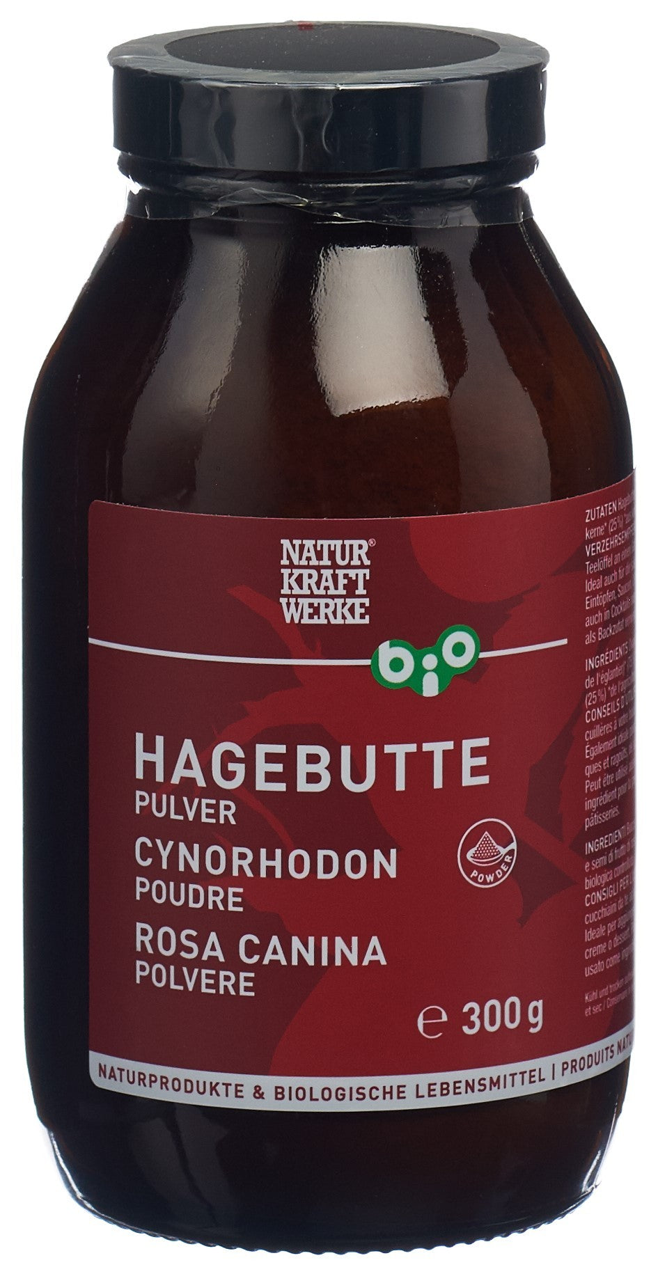 NATURKRAFTWERKE Hagebutte Pulver Bio (300g)