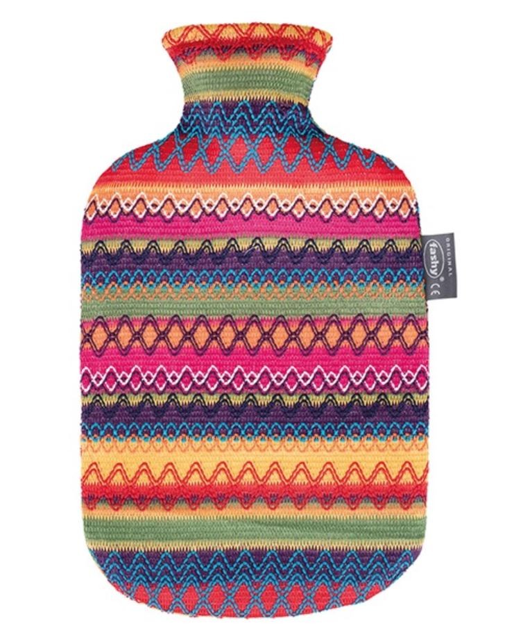 fashy Wärmeflasche 2 Liter mit Bezug Peru-Design (1 Stk)