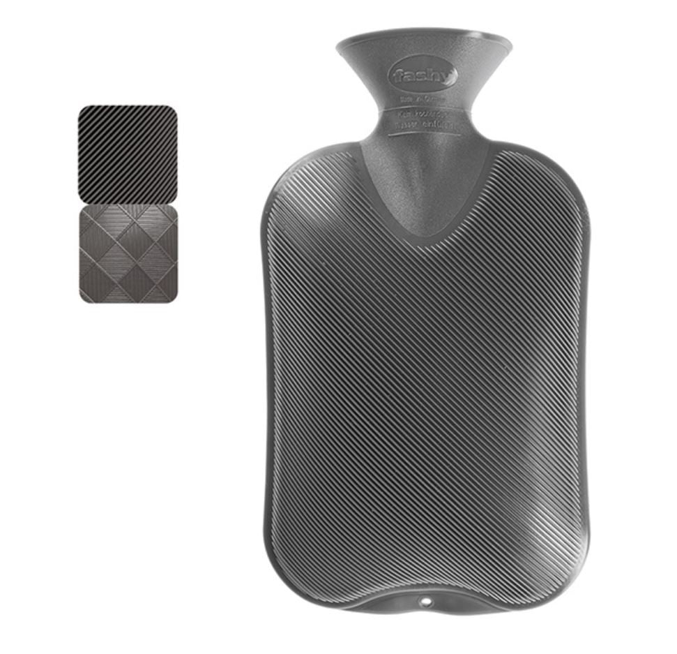 fashy Wärmeflasche 2 Liter Halblamelle anthrazit (1 Stk)