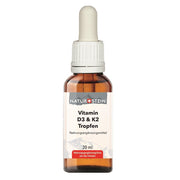 NATURSTEIN Vitamin D3 K2 Öl Tropfen Glasflasche (20ml)