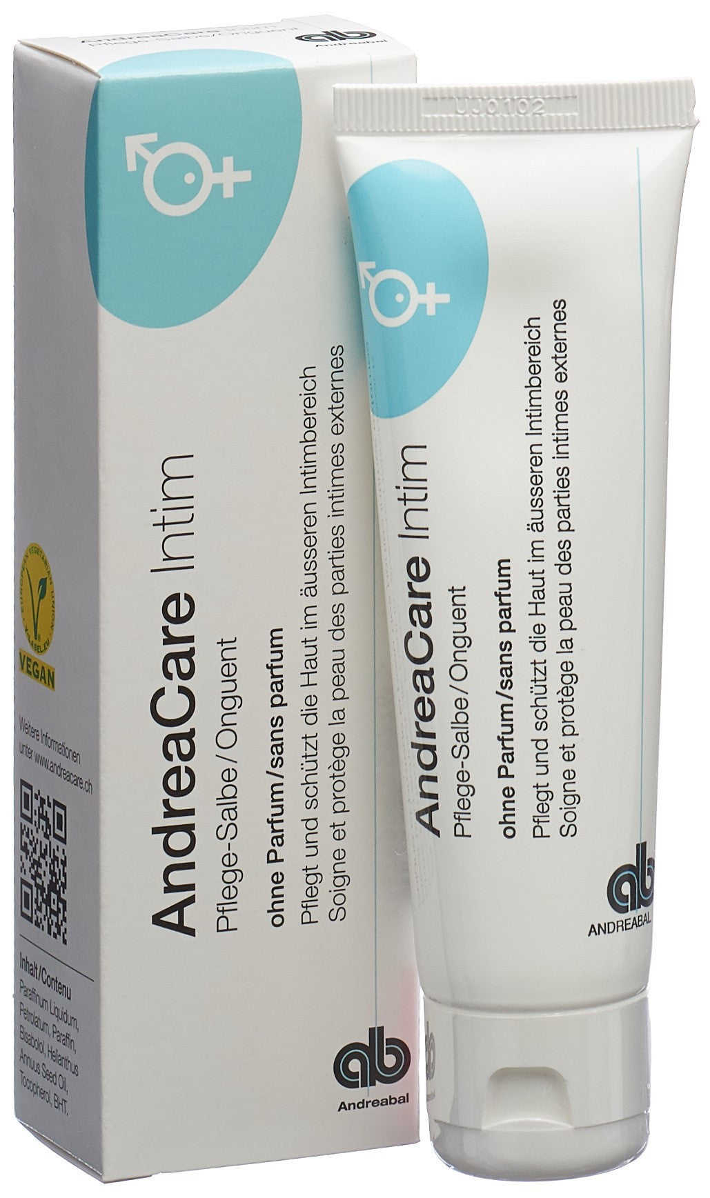 AndreaCare Intim Pflege Salbe ohne Parfum (100ml)