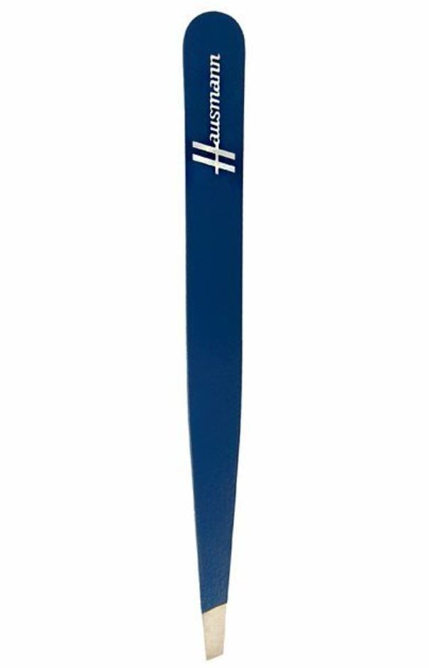 Hausmann Pinzette schräg blau (1 Stk)
