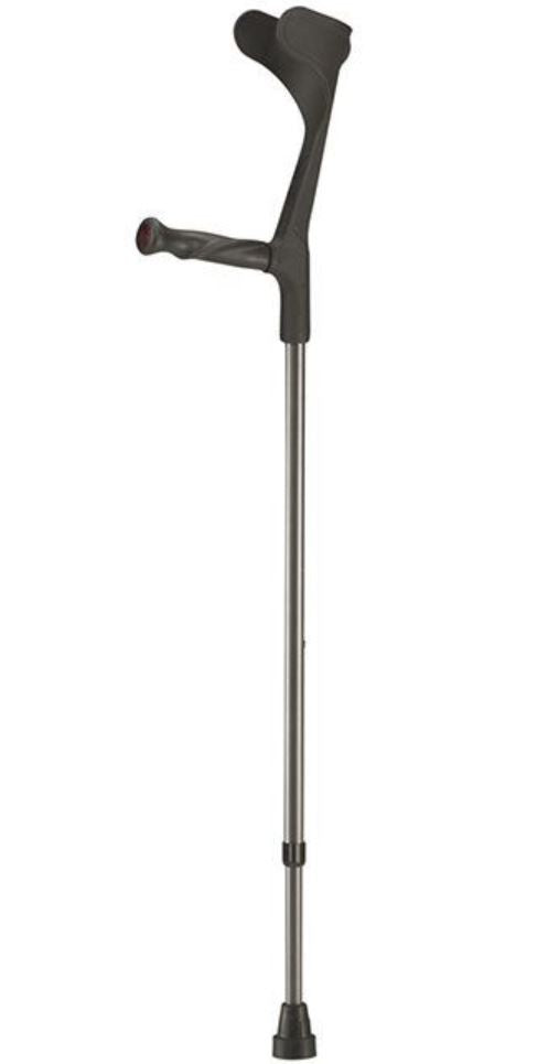 Sahag Krücken Ergoline Hart 76-96cm alu schwarz (1 Paar)
