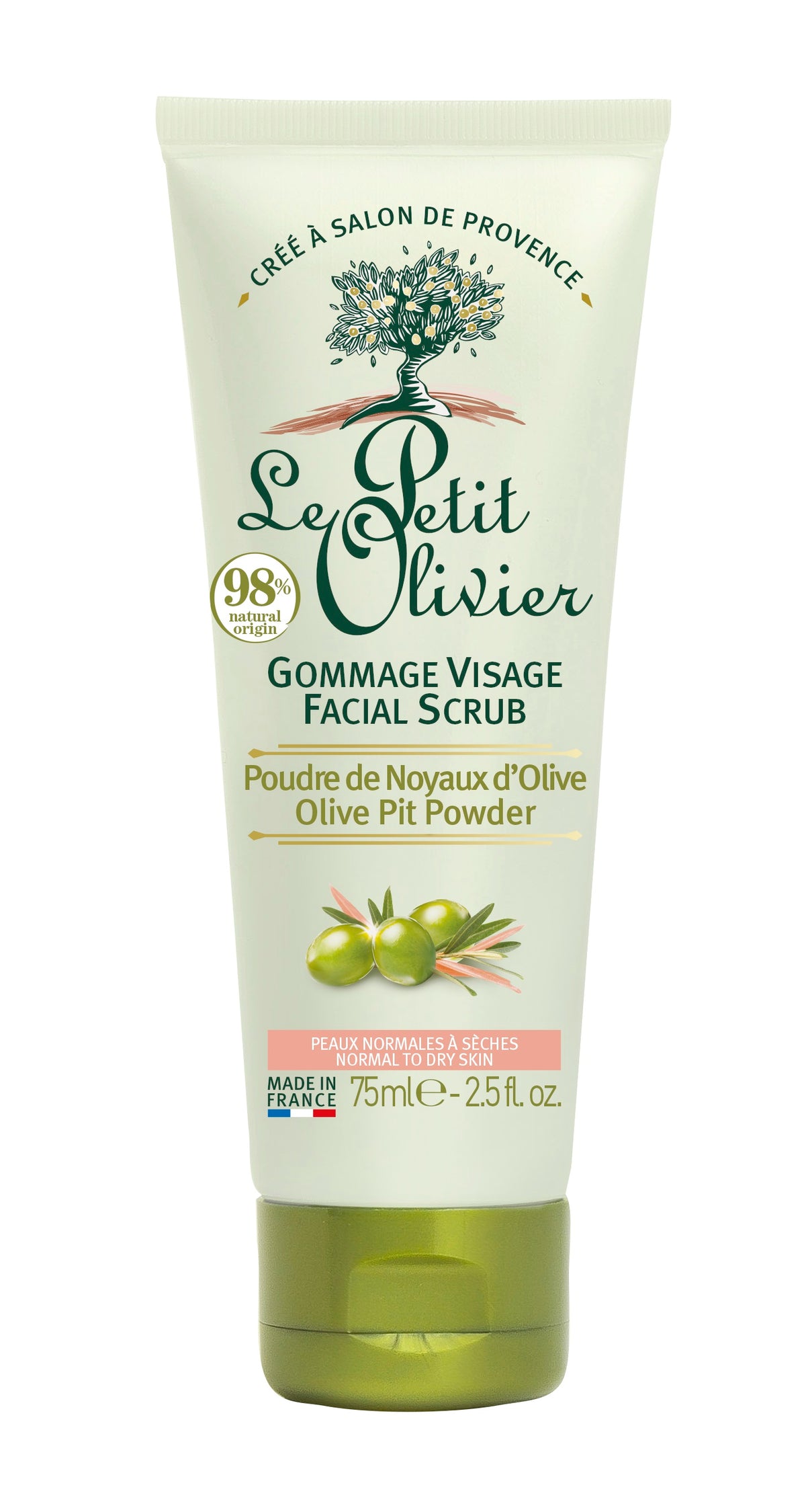Le Petit Olivier Scrub Viso Delicato Oliva (75ml)