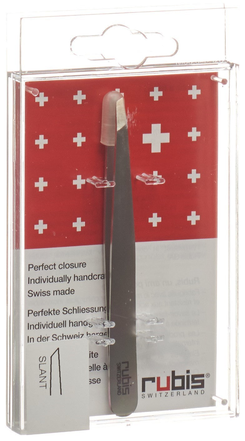 rubis Pinzette schräg Inox (1 Stk)