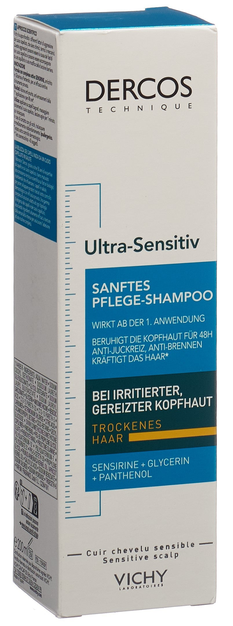 VICHY Dercos Shampooing Ultra-Sensitiv Trockene Kopfhaut (200ml)