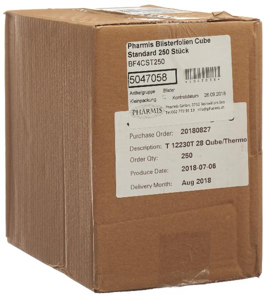 Pharmis Blisterfolien Cube Standard (250 Stk)