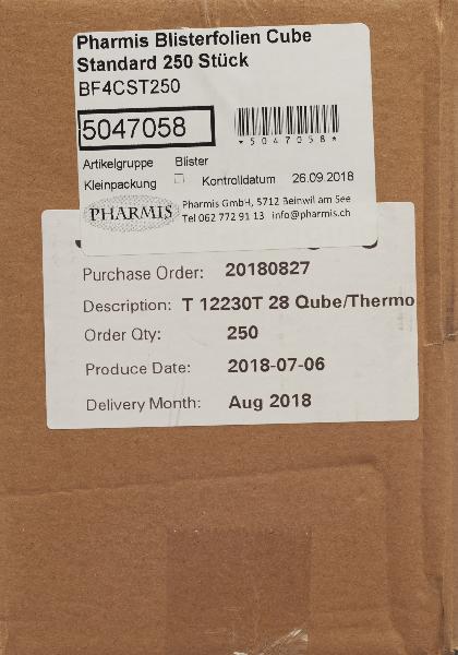 Pharmis Blisterfolien Cube Standard (250 Stk)