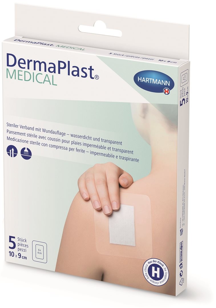 DermaPlast Medical Transparentverband 10x9cm (5 Stk)