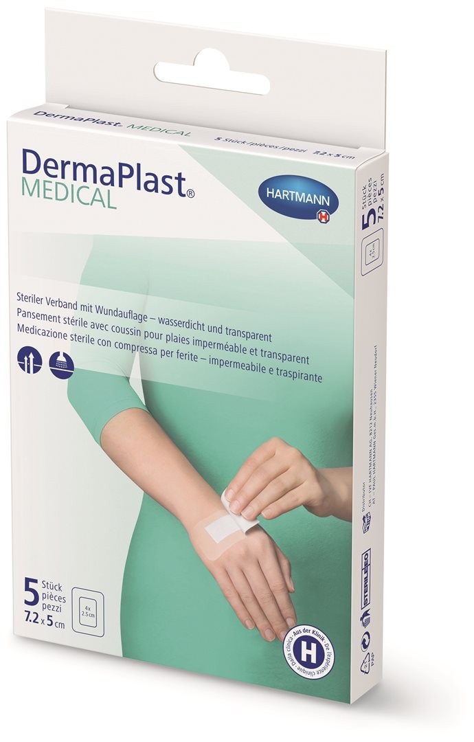 DermaPlast Medical Transparentverband 7.2x5cm (5 Stk)
