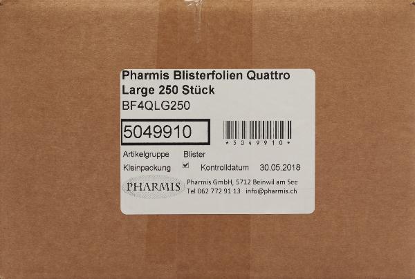 Pharmis Blisterfolien Quattro Large (250 Stk)