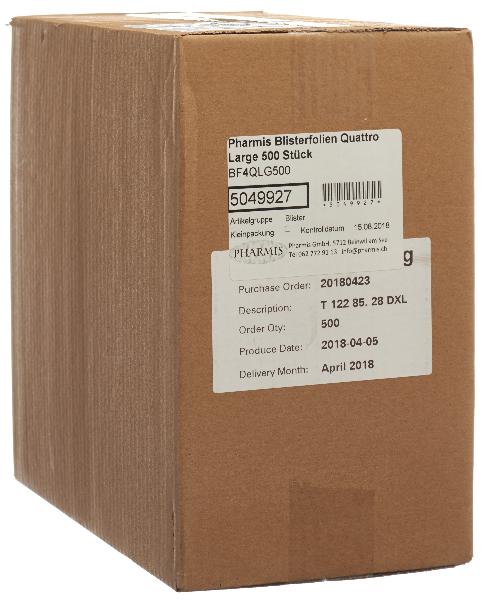 Pharmis Blisterfolien Quattro Large (500 Stk)