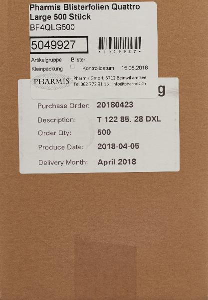 Pharmis Blisterfolien Quattro Large (500 Stk)