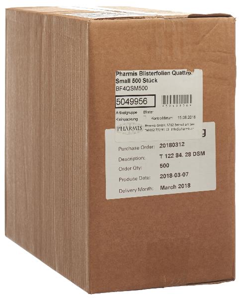 Pharmis Blisterfolien Quattro Small (500 Stk)