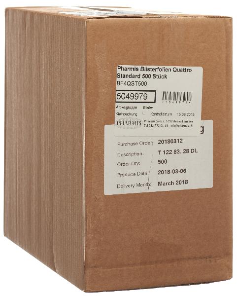 Pharmis Blisterfolien Quattro Standard (500 Stk)