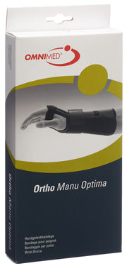 OMNIMED Ortho Manu Opti Handgelenkbandage S 22cm links schwarz (1 Stk)