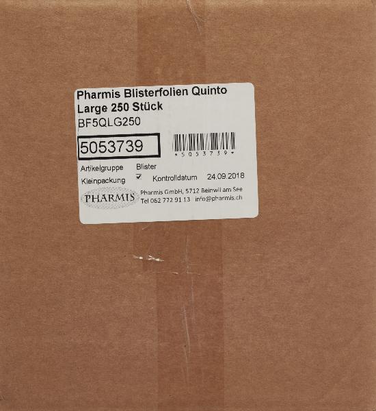 Pharmis Blisterfolien Quinto Large (250 Stk)